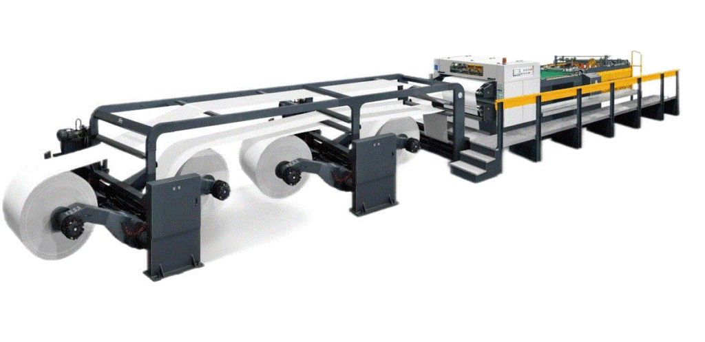 May cat giay cuon ra to