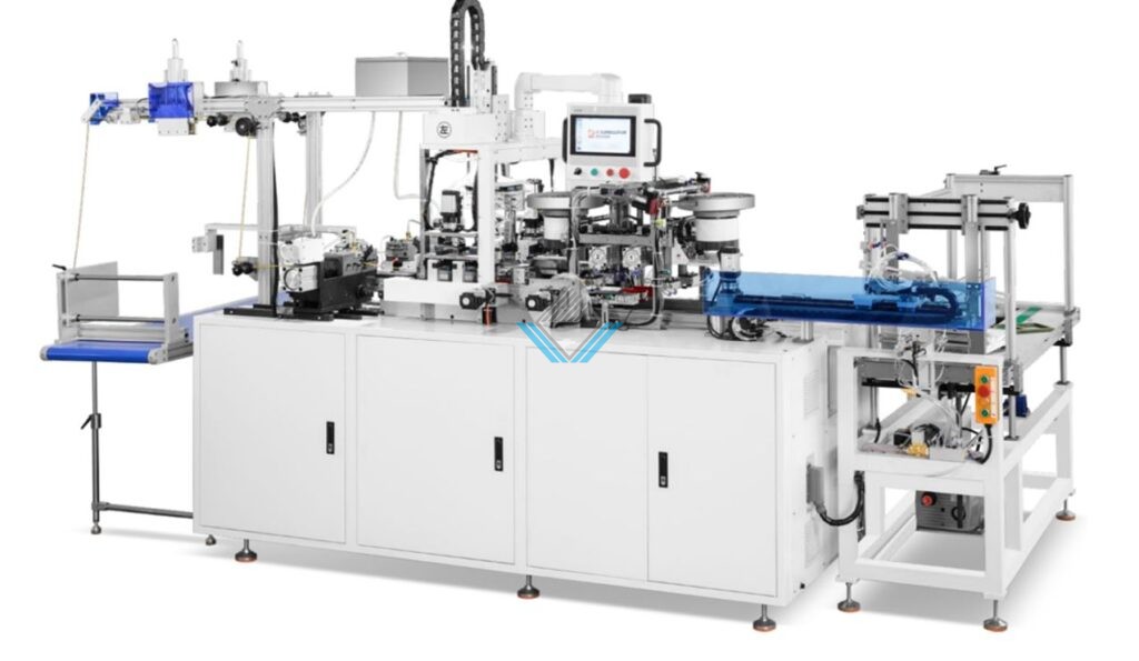 May dong khuy luon day tui giay tu dong