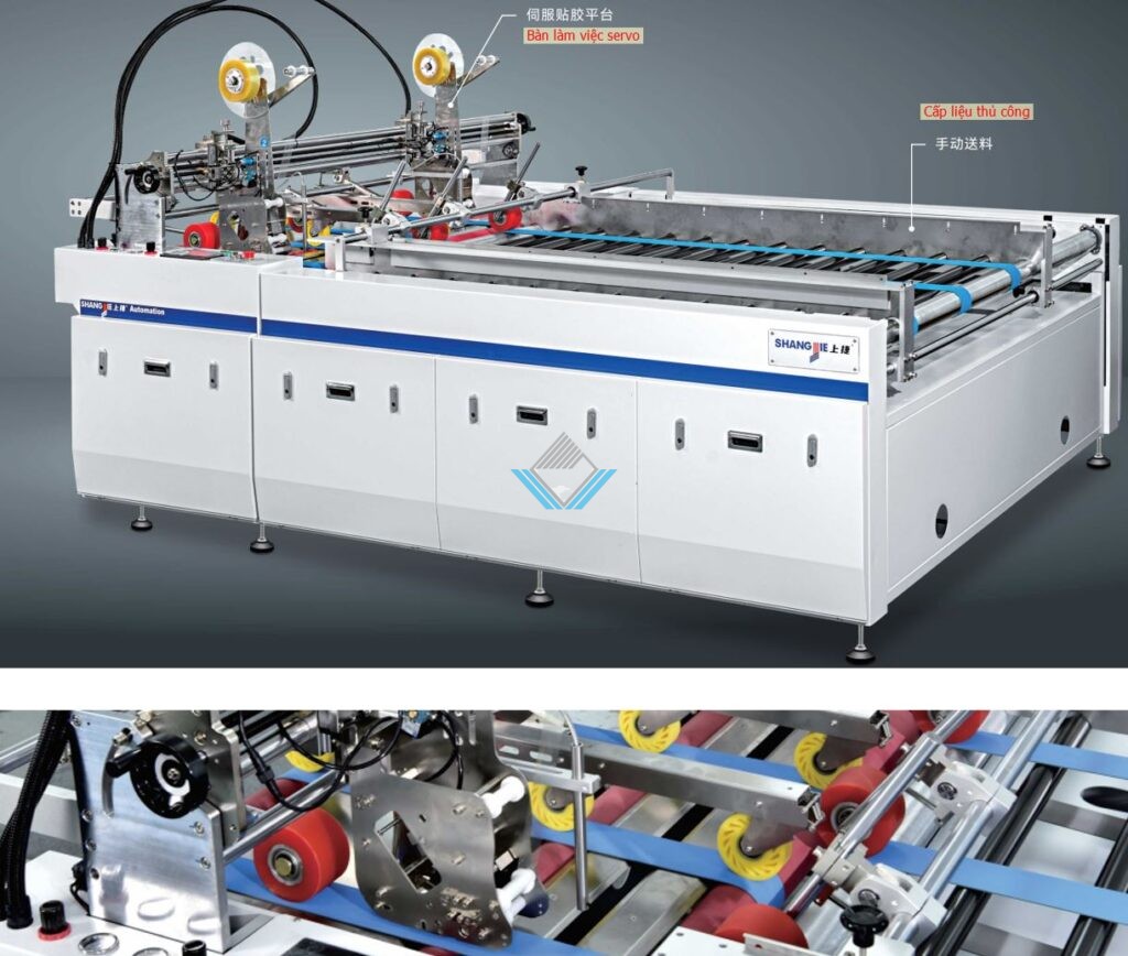 May dan bang dinh trong suot thung carton